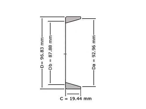 Timken Kegellager Buitenring 28621 (0x96.84x19.45mm)