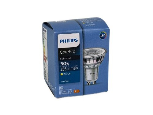 Foto van Philips LED spot GU10 4,6-50W 2700K Philips LED spot GU10 4,6-50W 2700K