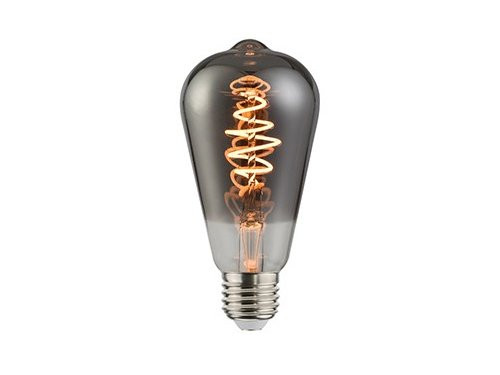Nordlux LED ST64 E27 5-15W 1800K filament spiraal grey dimbaar