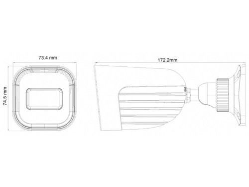 Foto van IP Camera bullet 4Mpix 12V IR-led 2.8mm IP Camera bullet 4Mpix 12V IR-led 2.8mm