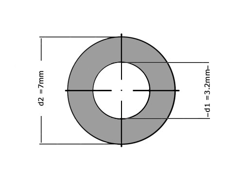 Sluitring DIN 125A M3 Verzinkt