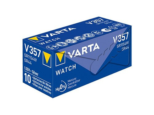 Foto van Varta 357 batterij SR44 doosje(10) Varta 357 batterij SR44 doosje(10)