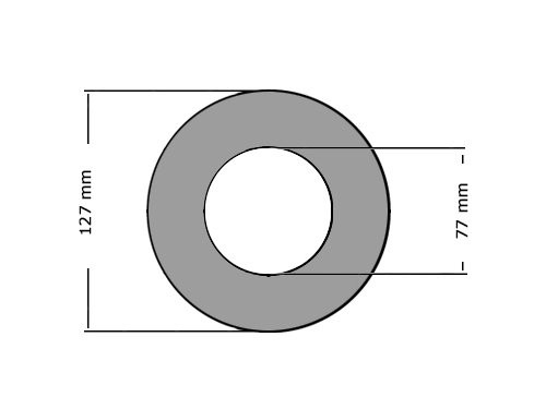 Pakking DIN2690 DN65 PN10/16/25/40 77X127mm 1.00mm