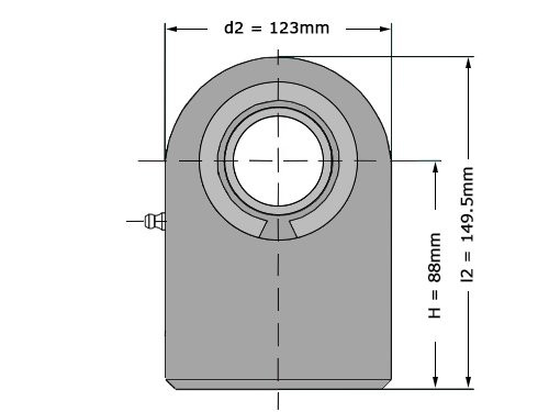 Foto van IBB Stangkop GF50 DO (50x123x40mm) IBB Stangkop GF50 DO (50x123x40mm)