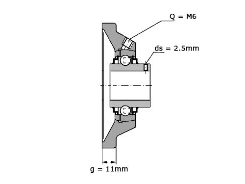 INA Lagerblok Vierkant RCJY25 N (25mm)