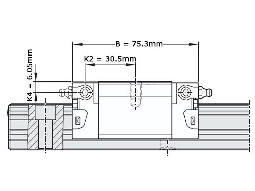 Foto van Bosch Rexroth Kogelwagen Koolstofstaal KWD-030-SKS-C1-N-1 Zonder Kogelketting Bosch Rexroth Kogelwagen Koolstofstaal KWD-030-SKS-C1-N-1 Zonder Kogelketting