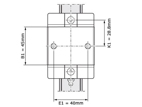 Foto van Bosch Rexroth Kogelwagen Koolstofstaal KWD-030-SKS-C1-N-1 Zonder Kogelketting Bosch Rexroth Kogelwagen Koolstofstaal KWD-030-SKS-C1-N-1 Zonder Kogelketting