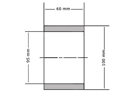 INA Glijlager EGB9560 E40 B  (95x100x60mm)
