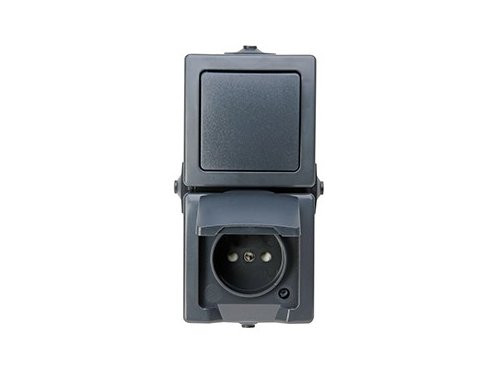 Kopp SWD opbouw combinatie RA wissel verticaal antraciet