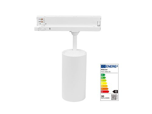 Foto van RGB-CCT LED 3-fase railspot 30W wit RGB-CCT LED 3-fase railspot 30W wit