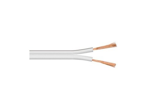Luidsprekersnoer 2 x 0,75qmm wit