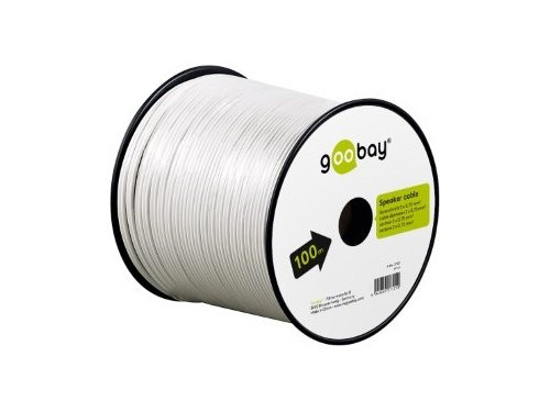 Luidsprekersnoer 2 x 0,75qmm wit