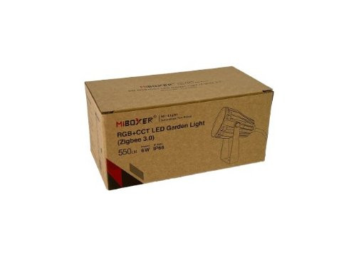 Foto van Zigbee RGB-CCT LED Tuinspot IP65 6W rond zwart Zigbee RGB-CCT LED Tuinspot IP65 6W rond zwart