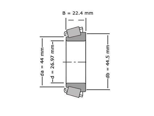 Foto van Timken Kegellager 337 (38.1x0x22.4mm) Timken Kegellager 337 (38.1x0x22.4mm)