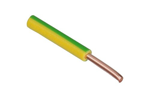 VD draad 6qmm GE/GR 2,5m