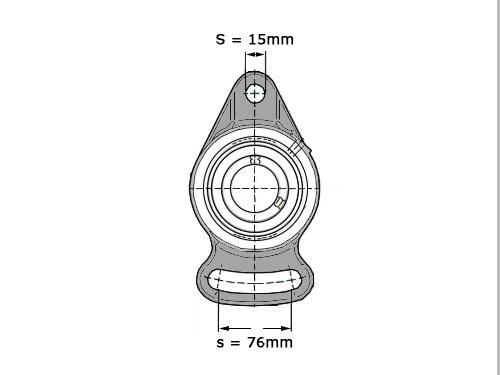 SNR Lagerblok Ovaal UCFA210 (50mm)