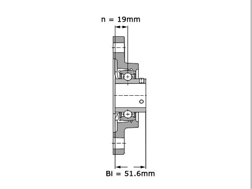 SNR Lagerblok Ovaal UCFA210 (50mm)