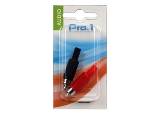 Tulp stekker rood/zwart