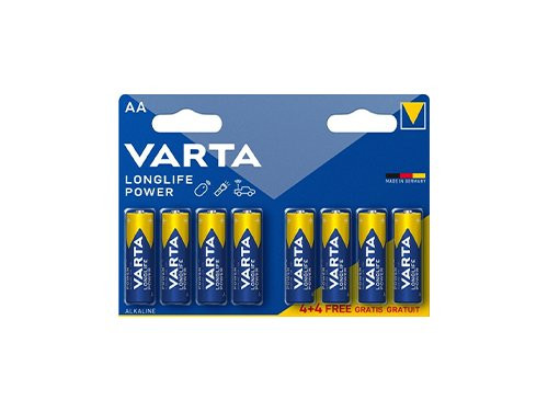 Foto van Varta Longlife Power batterij AA blister(8) Varta Longlife Power batterij AA blister(8)