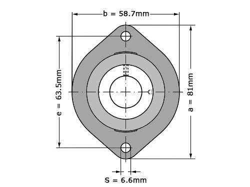 Foto van INA Lagerblok Ovaal FLCTEY15 (15mm) INA Lagerblok Ovaal FLCTEY15 (15mm)