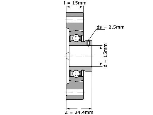 Foto van INA Lagerblok Ovaal FLCTEY15 (15mm) INA Lagerblok Ovaal FLCTEY15 (15mm)