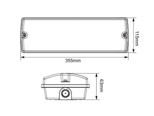 Foto van LED Portiek armatuur 3W CCT opaalkap IP65 LED Portiek armatuur 3W CCT opaalkap IP65