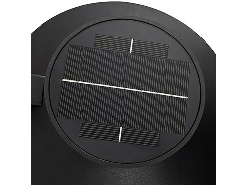 LED solar paallamp Justina 5W 3000K zwart IP44 60cm