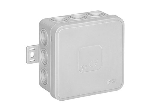 Kabeldoos IP54 grijs vierkant 85x85x41mm