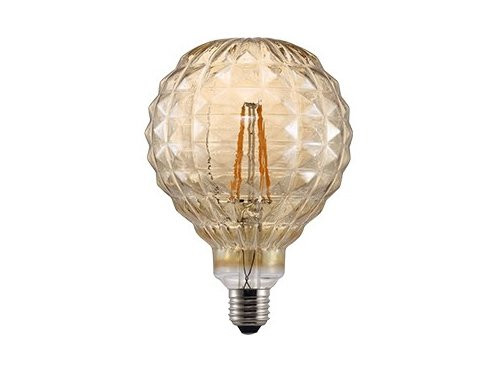 Nordlux LED Globe G125 E27 2-15W 2200K AVRA goud vierkant