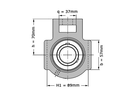 Foto van FAG Lagerblok Span UCT206 (30mm) FAG Lagerblok Span UCT206 (30mm)