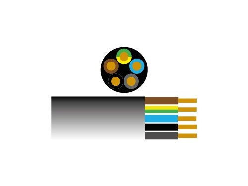 Kabel H07RN-F Neopreenkabel 5x1,5qmm NWPK 100 Meter