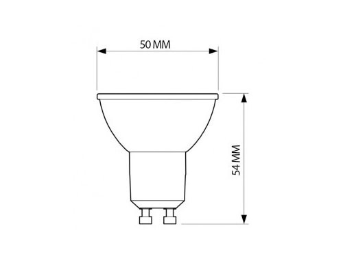 Philips LED spot GU10 3-35W 4000K dimbaar