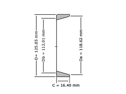 Foto van Timken Kegellager Buitenring 34492 A (0x125.05x16.4mm) Timken Kegellager Buitenring 34492 A (0x125.05x16.4mm)