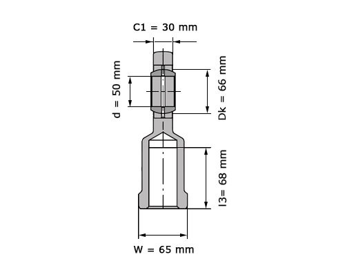 INA Stangkop GIR 50 DO 2RS (50x112x35mm)