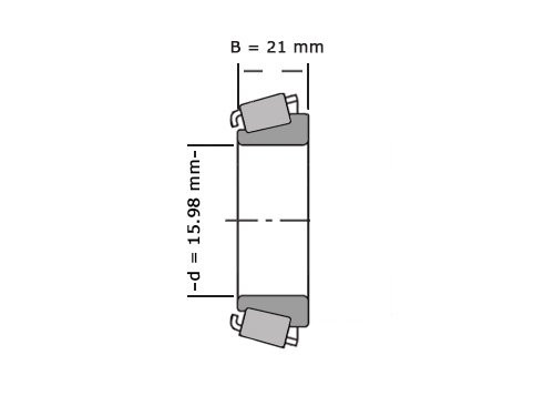 NTN Kegellager 4T-HM81649 P X3 (16x47x21mm)