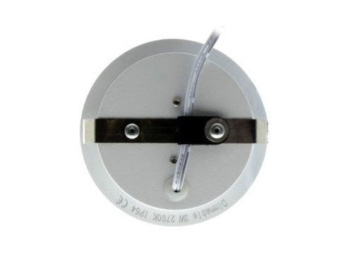 Foto van LED meubelspot 3W 2700K 62mm rond wit LED meubelspot 3W 2700K 62mm rond wit