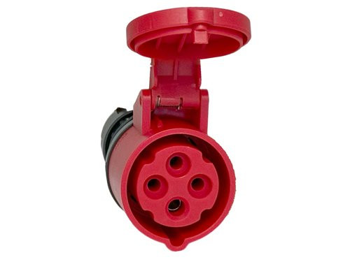 CEE 4P/16A/400V contra rood