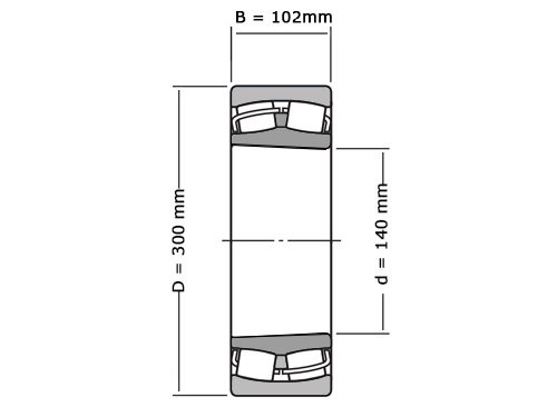 FAG Tonlager Zelfinstellend 22328 Conisch E1A XL K MA T41A (140x300x102mm)