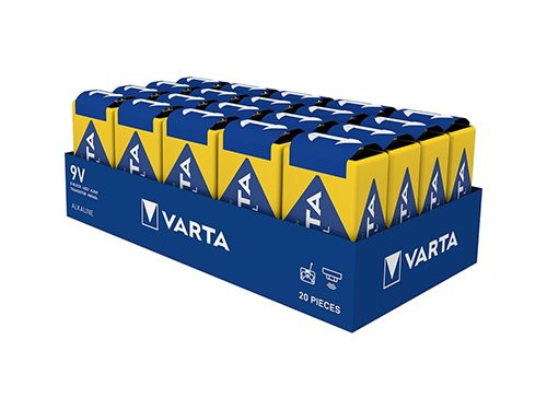 Foto van Varta Industrial PRO batterij E 9V tray(20) Varta Industrial PRO batterij E 9V tray(20)