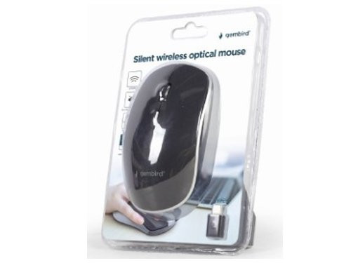 Draadloze optische muis zwart superstil USB-C