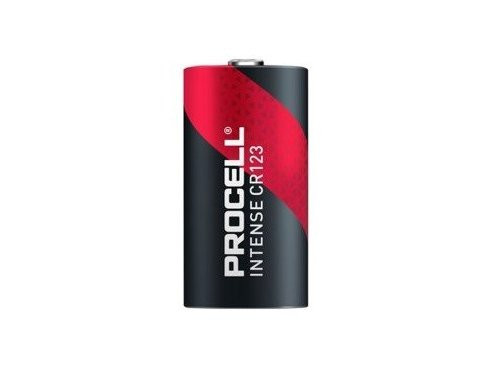 Foto van Duracell Procell Intense Lithium batterij CR123A 3V doos(10) Duracell Procell Intense Lithium batterij CR123A 3V doos(10)