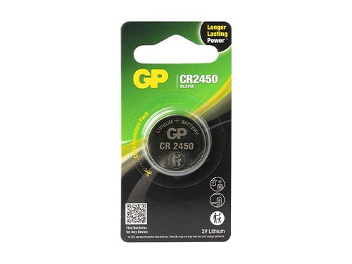 Foto van GP CR2450 lithium knoopcel batterij 3V blister(1) GP CR2450 lithium knoopcel batterij 3V blister(1)