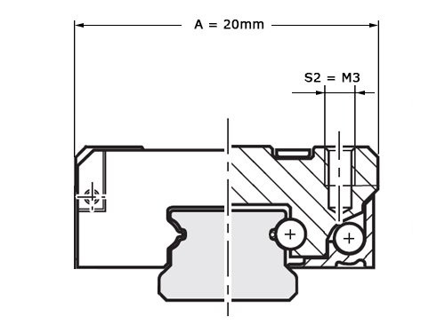 Foto van Bosch Rexroth Miniatuurwagen Resist NRII MWA-009-SNS-C1-H-3 Zonder Kogelketting - LFS Bosch Rexroth Miniatuurwagen Resist NRII MWA-009-SNS-C1-H-3 Zonder Kogelketting - LFS