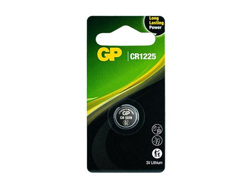 GP CR1225 lithium knoopcel batterij 3V blister(1)