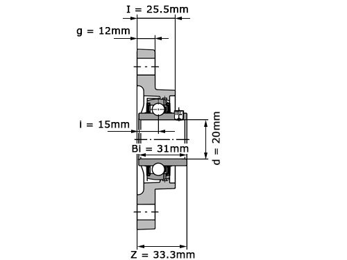 Foto van FAG Lagerblok Ovaal UCFA204 (20mm) FAG Lagerblok Ovaal UCFA204 (20mm)
