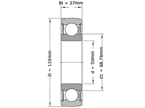 Foto van SKF Insert Lager 1726310 2RS1 (50mm) SKF Insert Lager 1726310 2RS1 (50mm)