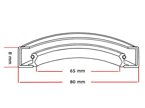 SKF Oliekeerring 65x80x8mm HMS5 RG 