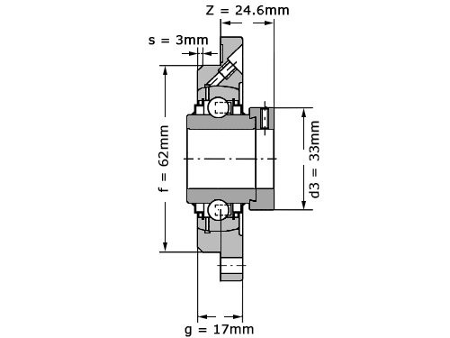 INA Lagerblok Rond RME20 N (20mm)