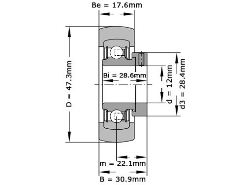 INA Insert Lager RABRB12/47