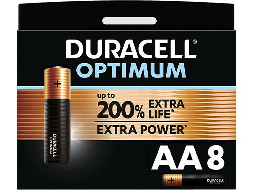 Foto van Duracell Optimum 200% batterij AA blister(8) Duracell Optimum 200% batterij AA blister(8)